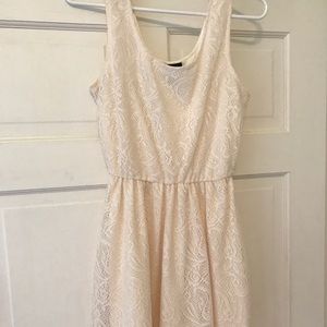 White/cream colored dress